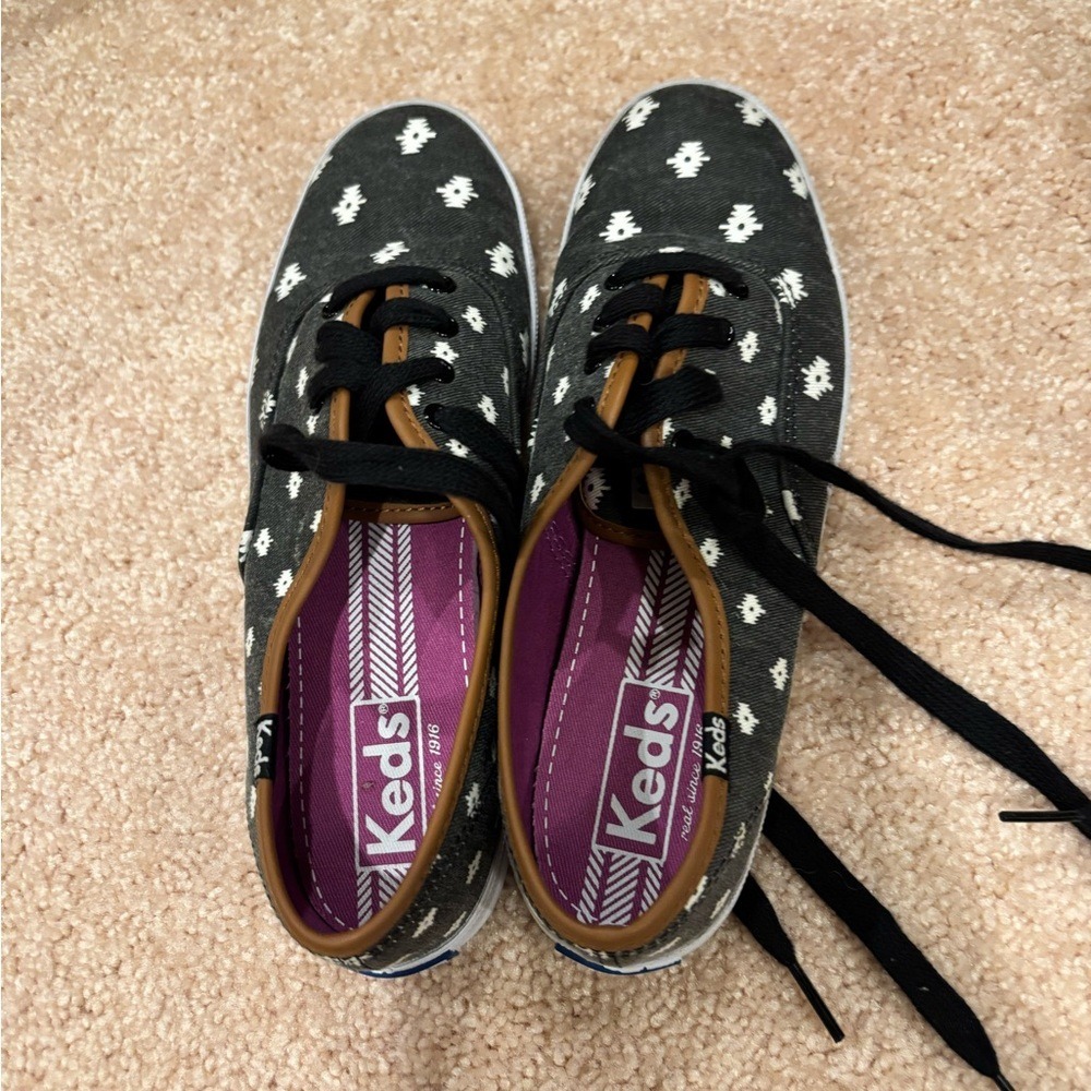 Keds Gray Pattern‎ Print Sneakers Size 6